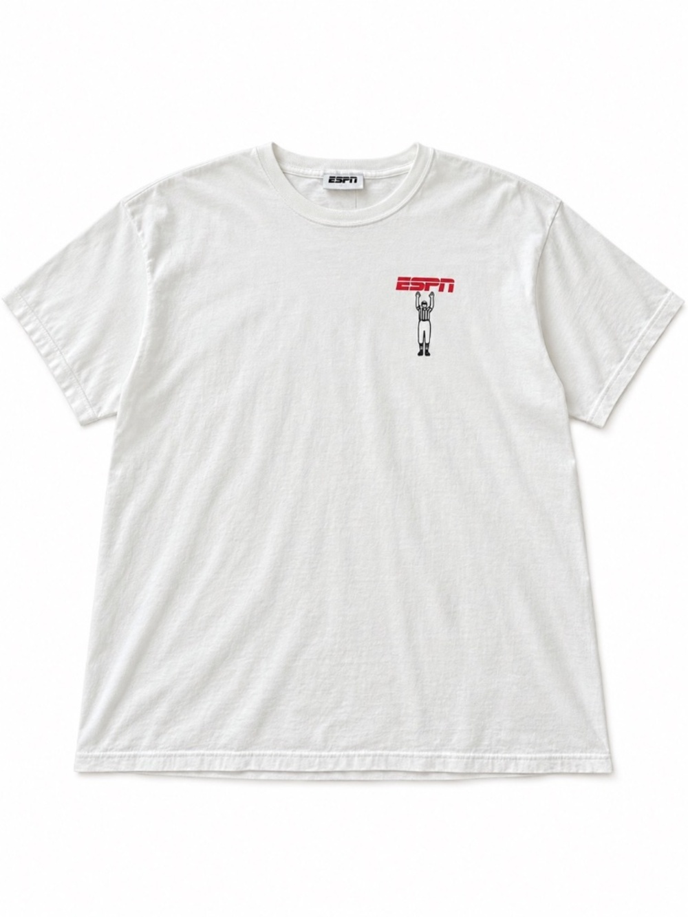 ESPN Men’s 2XL White Football Referee Signals Graphic T-Shirt Short Sleeve